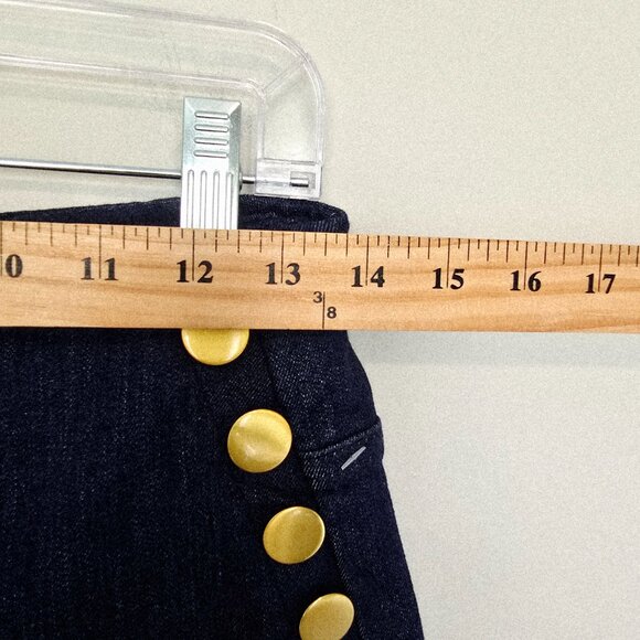 INC International Concepts Pull On Flare Jeans Womens 6 Dark Wash NWOT - Picture 6 of 8